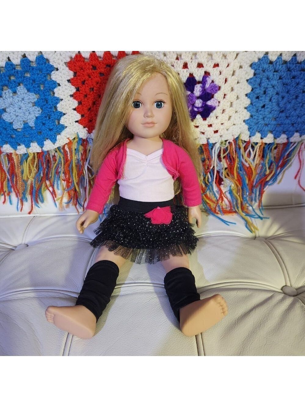 Cititoy Ballerina My Life Doll 18" Light Skin Long Blonde Hair Blue Eyes